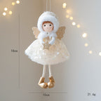 Christmas Winter Mesh Angel Big Eyes Girl Pendant