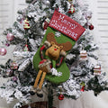Christmas Big Stockings Set Decorations Christmas 3D Plush Big Sock Christmas Tree Pendant Decorating Supplies
